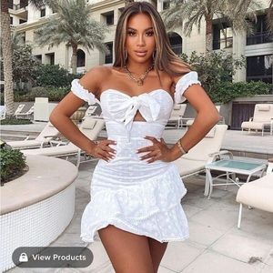 Off the shoulder White Dress